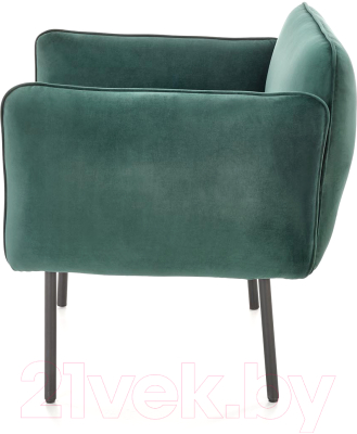 Кресло мягкое Halmar Brasil (темно-зеленый/черный)