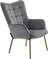 Кресло мягкое Halmar Castel (серый/черный) - 