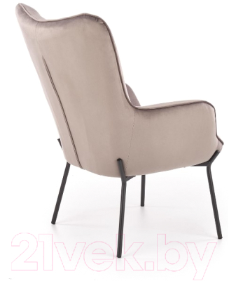 Кресло мягкое Halmar Castel (серый/черный)