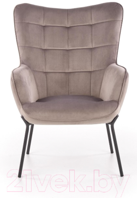 Кресло мягкое Halmar Castel (серый/черный)