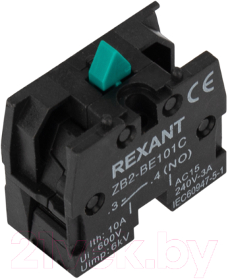 Rexant XB-2 NO / 36-9001 (зеленый) Дополнительный контакт купить в ...