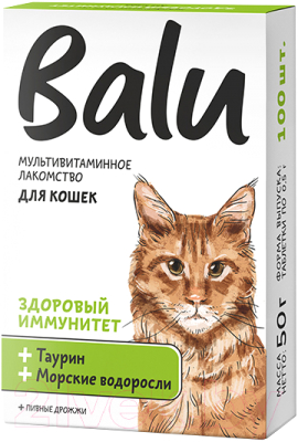 Витамины для животных BaLu Здоровый иммунитет мультивитаминное / 228002577 (100таб)