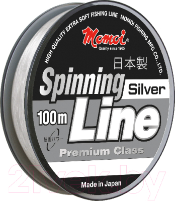 Леска монофильная Momoi Spinning Line 0.16мм (100м, серебристый)