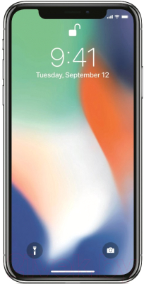 Смартфон Apple iPhone X 64GB / 2BMQAD2 восстановленный Breezy Грейд B (серебро)