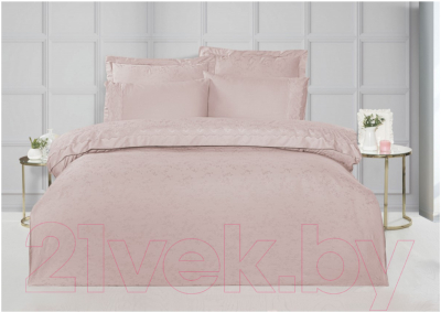 Комплект постельного белья Karven Жаккард/сатин с кружевами Евро / N166-J1-V5