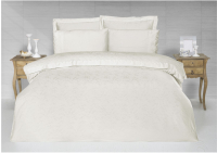 Комплект постельного белья Karven Жаккард/сатин с кружевами Евро / N166-J1-V6 - 
