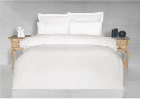 Комплект постельного белья Karven Жаккард/сатин с кружевами Евро / N166-J2-V1 - 