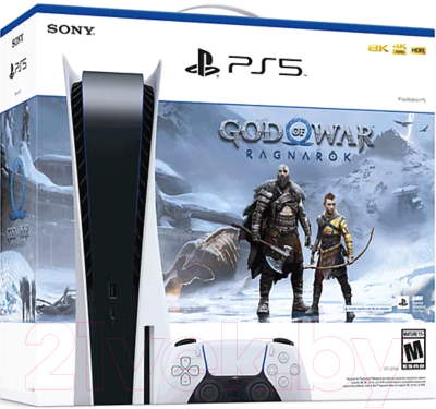 Игровая приставка Sony PS5 с дисководом + God of War Ragnarok