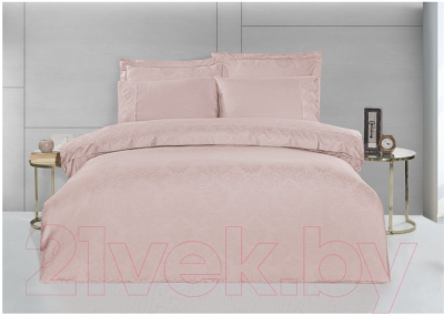 Комплект постельного белья Karven Жаккард/сатин с кружевами Евро / N166-J3-V5