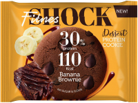 

Протеиновое печенье FitnesShock, Dessert Банановый брауни
