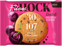 Протеиновое печенье FitnesShock Dessert Вишня-шоколад (35г) - 