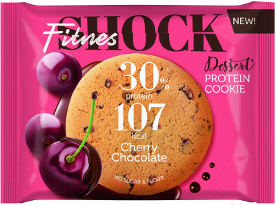 Протеиновое печенье FitnesShock Dessert Вишня-шоколад (35г)