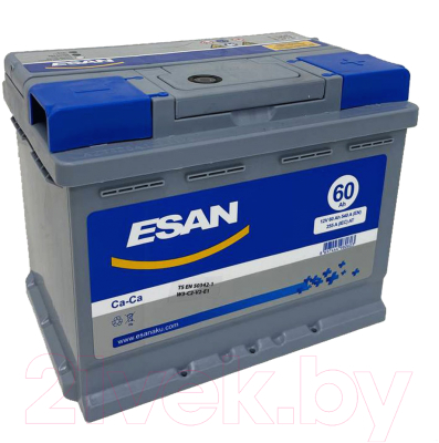 Автомобильный аккумулятор Esan 60 R низкий / S LB2 060 10B13