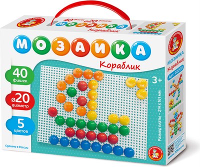 

Развивающая игра, Мозаика Кораблик / 02209