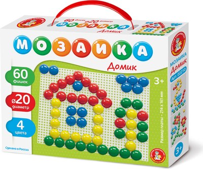 

Развивающая игра, Мозаика Домик / 02210
