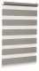 Рулонная штора Delfa Сантайм День-Ночь Масо МКД DN-41605 (68x215, серый) - 