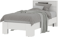 Односпальная кровать Стендмебель Хелен КР 01 90x200 (белый/белый) - 
