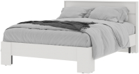 Полуторная кровать Стендмебель Хелен КР 02 140x200 (белый/белый) - 