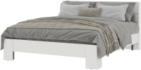 Двуспальная кровать Стендмебель Хелен КР 03 160x200 (белый/белый) - 