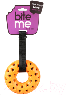 Игрушка для собак EBI Bite Me кольцо с петлей / 303/475393 (оранжевый)