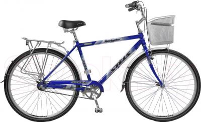 Велосипед STELS Navigator 380 (черный/синий) - общий вид
