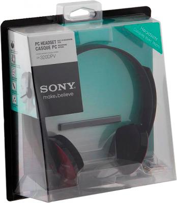 Наушники-гарнитура Sony DR-320DPVR - вид в упаковке