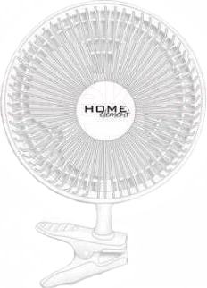 Вентилятор Home Element HE-FN1200 (белый) - общий вид