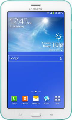 Планшет Samsung Galaxy Tab 3 Lite SM-T110 (8Gb, Blue) - фронтальный вид