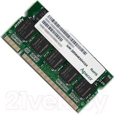 Оперативная память DDR3 Apacer AP4GSTY1K3 - общий вид