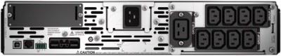 ИБП APC Smart-UPS X 2200VA Rack/Tower LCD 200-240V (SMX2200RMHV2U) - вид сзади