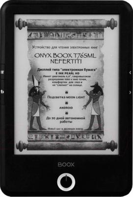 Электронная книга Onyx Boox T76SML Nefertiti (Black) - фронтальный вид