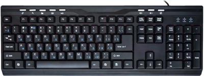 Клавиатура Gembird KB-502-B-R (черный) - общий вид
