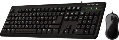 Клавиатура+мышь Gigabyte GK-KM3100 (черный) - общий вид