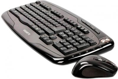 Клавиатура+мышь Gigabyte GK-KM7600 (черный) - общий вид
