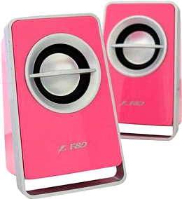 Мультимедиа акустика F&D V520 (розовый) - общий вид