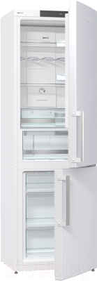 Холодильник с морозильником Gorenje NRK6191JW - общий вид