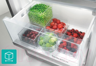 Холодильник с морозильником Gorenje NRK6191JW