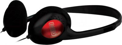 Наушники-гарнитура Sweex HM456 (черно-красный) - общий вид 