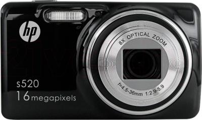 Компактный фотоаппарат HP s520 - вид спереди