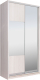 Миниатюра изображения товара Шкаф-купе Рэйгрупп 158 YYX Elgon РГ-10.06 (ясень снежный/хром)