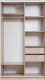 Миниатюра изображения товара Шкаф-купе Рэйгрупп 138 SSX Elgon РГ-11.04 (сосна натуральная/хром)
