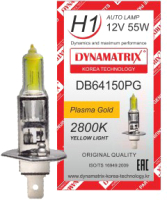 

Автомобильная лампа Dynamatrix-Korea, H1 Plasma Gold / DB64150PG