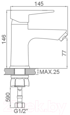 Смеситель Loffrey LF81012W