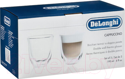 Набор стаканов для горячих напитков DeLonghi DLSC301 (2шт)