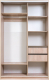 Миниатюра изображения товара Шкаф-купе Рэйгрупп 120 TTX Elgon РГ-12.05 (дуб торонто/хром)