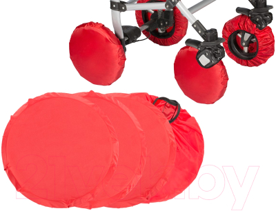 Комплект чехлов для колес коляски Roxy-Kids RWC-2434-RT