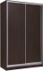 Миниатюра изображения товара Шкаф-купе Рэйгрупп 120 VVX Elgon РГ-12.03 (венге/хром)