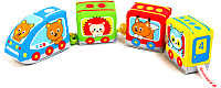 

Развивающая игрушка Мякиши, Паровозик. Лесные животные / 372