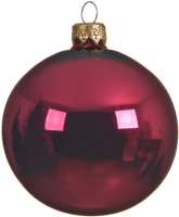 Набор шаров новогодних Decoris 115123 (6шт, розовый глянец) - 