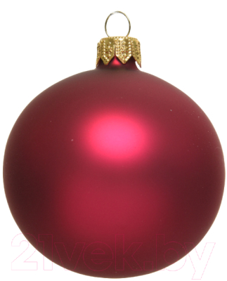 Набор шаров новогодних Decoris 115133 (6шт, розовый матовый)